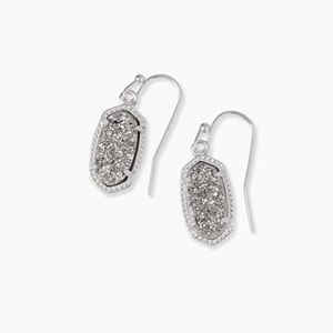 Kendra Scott Lee Silver Drop *EARRINGS* (ONLY!) in  Platinum Drusy